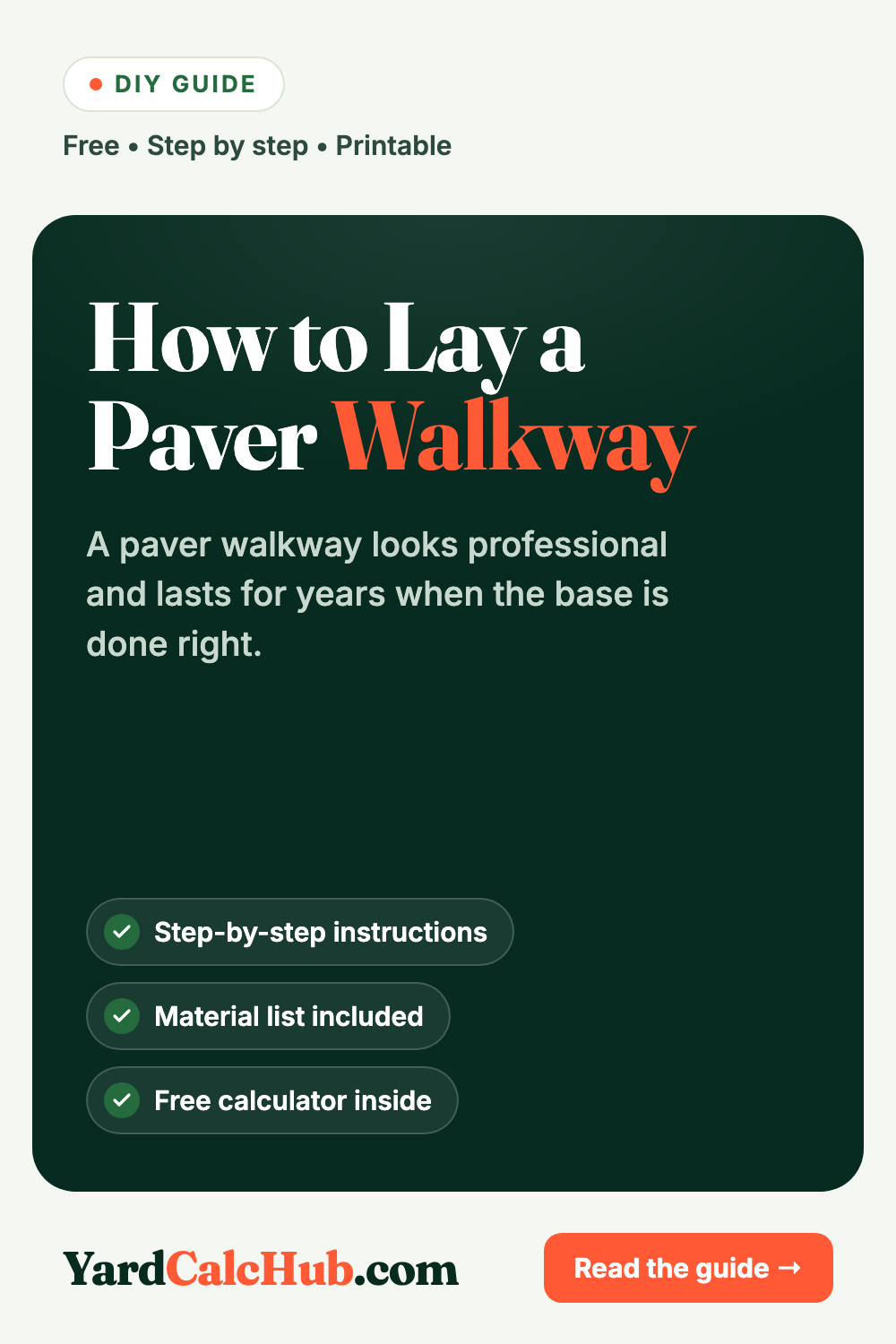 How to lay a paver walkway – materials, base depth and steps
